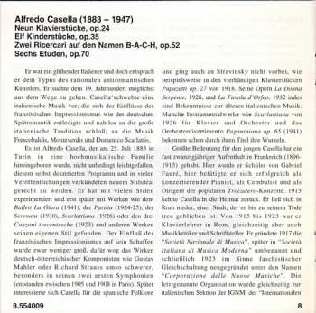 CD Alfredo Casella: Piano Music