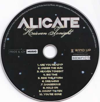 CD Alicate: Heaven Tonight