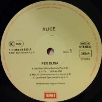 LP Alice: Per Elisa