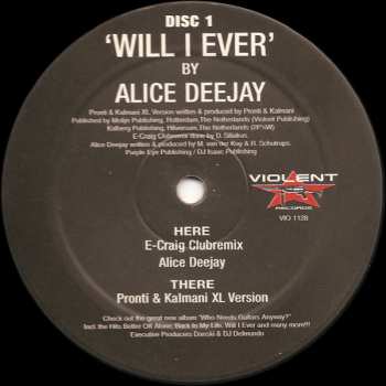 LP Alice Deejay: Will I Ever (Disc 1)