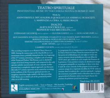 CD Reinoud Van Mechelen: Teatro Spirituale (Rome, C. 1610)