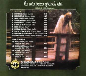 CD Alice: La Mia Poca Grande Età