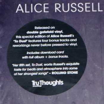 2LP Alice Russell: To Dust