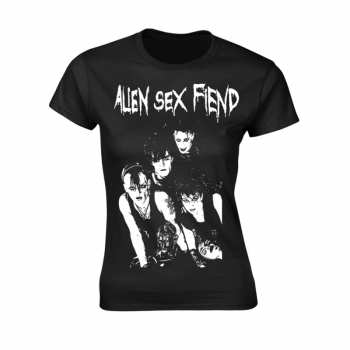 Merch Alien Sex Fiend: T-shirt Dames Band Photo