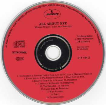 CD All About Eve: Winter Words - Hits And Rareties