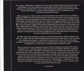 CD/DVD Allan Holdsworth: Live in Japan 1984 LTD