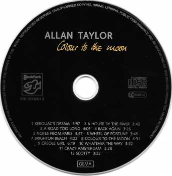 CD Allan Taylor: Colour To The Moon