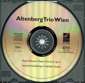 CD Arnold Schoenberg: Verklärte Nacht; Piano Trio