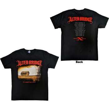 Merch Alter Bridge: Alter Bridge Unisex T-shirt: Fortress 2014 Tour Dates (back Print) (x-large) XL