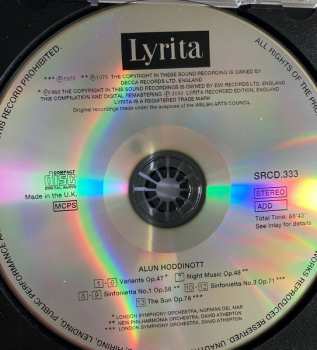 CD The London Symphony Orchestra: Variants, Op. 47 ; Night Music, Op. 48 ; Sinfonietta No. 1, Op. 56 ; Sinfonietta No. 3, Op. 71 ; The Sun, Op. 76