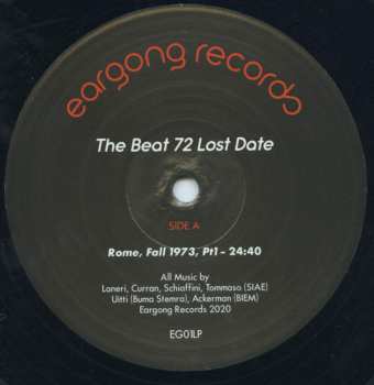 LP Tony Ackerman: The Beat 72 Lost Date