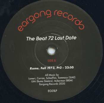 LP Tony Ackerman: The Beat 72 Lost Date