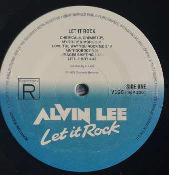 LP Alvin Lee: Let It Rock
