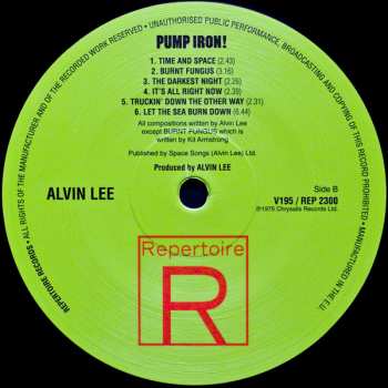 LP Alvin Lee: Pump Iron!