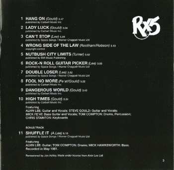 CD Alvin Lee: RX5