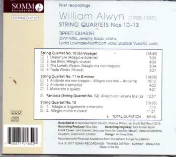 CD Tippett Quartet: String Quartets Nos. 10 to 13