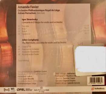 CD Adrien Perruchon: Igor Stravinky: Concerto In D Major - John Corigliano: The Red Violin Concerto