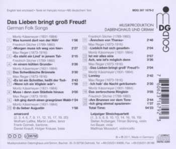 CD Amarcord: Das Lieben Bringt Groß Freud! German Folk Songs