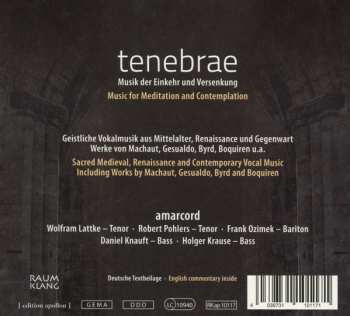 CD Amarcord: Tenebrae