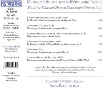 CD Anna Pasetti: Musica Per Flauto E Arpa Dell'Ottocento Italiano