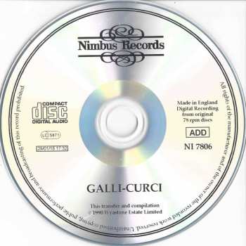 CD Amelita Galli-Curci: Galli-Curci