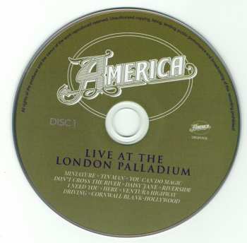 2CD America: Live At The London Palladium