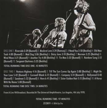2CD America: Universal Amphitheatre, L.A. 1978