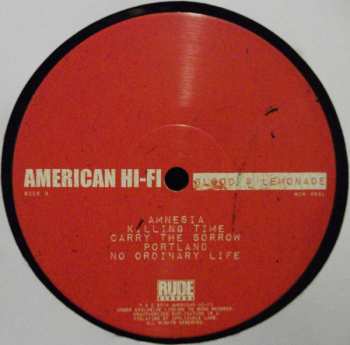 LP American Hi-Fi: Blood & Lemonade LTD