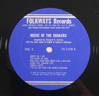 LP Amherst College Glee Club: Music Of The Shakers