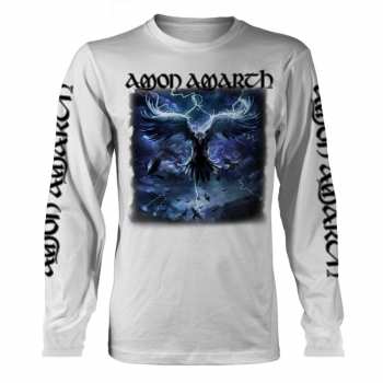 Merch Amon Amarth: T-shirt Met Lange Mouwen Raven's Flight (white)