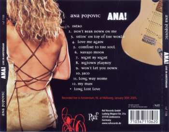 CD Ana Popović: Ana! Live In Amsterdam