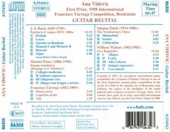 CD Ana Vidović: Guitar Recital