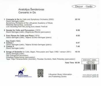 CD David Geringas: Concerto In Do