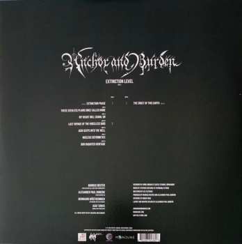 2LP Anchor And Burden: Extinction Level CLR