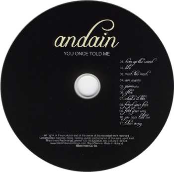 CD Andain: You Once Told Me