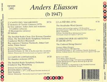 CD Sveriges Radios Symfoniorkester: Canto Del Vagabondo / Canti In Lontananza / La Fièvre / Disegno Per Quartetto D'Archi