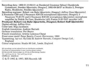 CD Love Derwinger: Quartetto D'Archi / Disegno Per Quartetto D'Archi / Quintetto Per Clavicembalo E Quartetto D'Archi