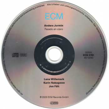 CD Jon Fält: Pasado En Claro