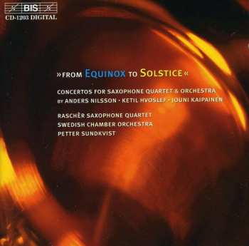 CD Anders Nilsson: Konzert Für Saxophonquartett & Orchester