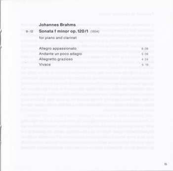 CD Johannes Brahms: Clarinet Sonatas