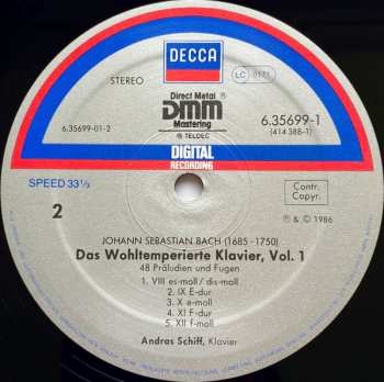 CD Johann Sebastian Bach: J.s. Bach: Das Wohltemperierte Clavier