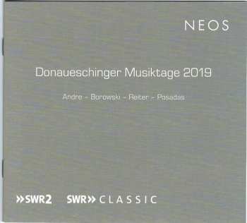 SACD Mark Andre: Donaueschinger Musiktage 2019