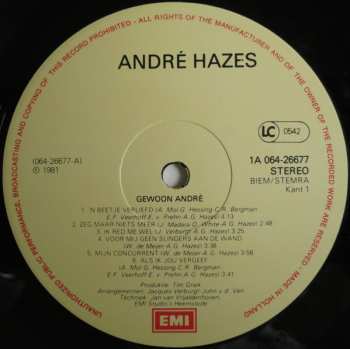 LP André Hazes: Gewoon André LTD | CLR