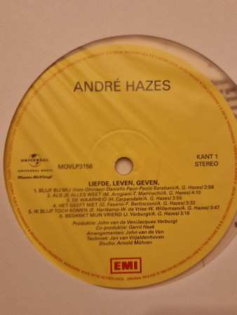 LP André Hazes: Liefde, Leven, Geven NUM | LTD | CLR