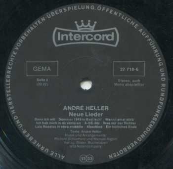 LP André Heller: Neue Lieder