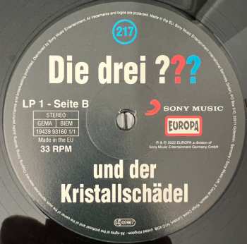 2LP André Marx: Die Drei ??? 217 - Und Der Kristallschädel  LTD