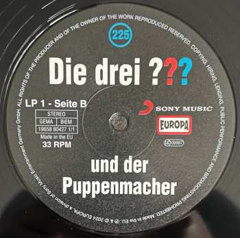 5LP/Doos André Marx: Die Drei ??? 225 - Und Der Puppenmacher CLR | LTD