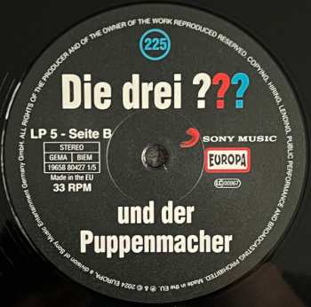 5LP/Doos André Marx: Die Drei ??? 225 - Und Der Puppenmacher CLR | LTD