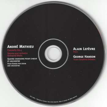 CD George Hanson: Concerto No.4 • Orchestral Works