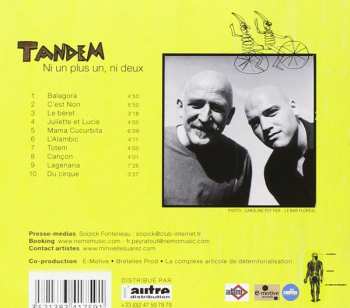 CD André Minvielle: Tandem - Ni plus un, ni deux